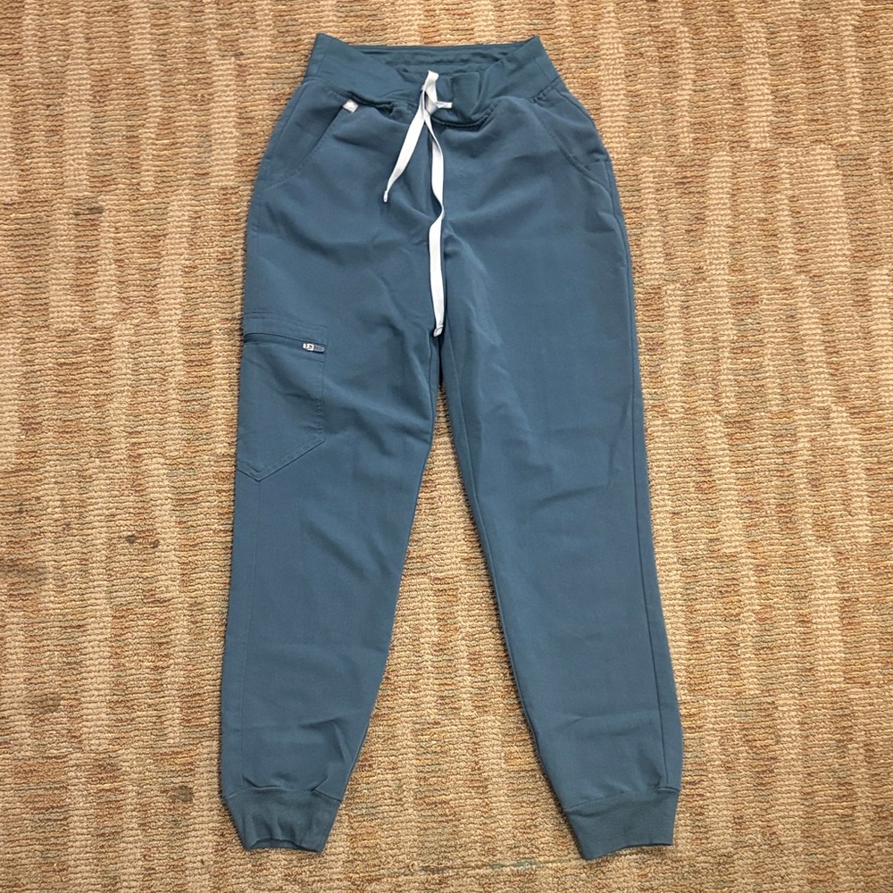 Figs Blue Drawstring Jogger Pants